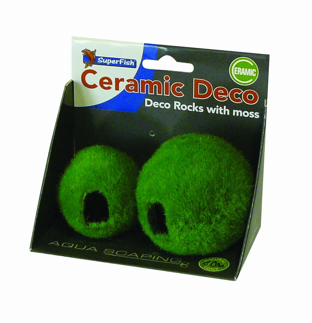 Höhlen-Set, 1 Kleine Und 1 Große Keramik-Höhle Als Süße Mooskugel 4 Höhlen-Set, 1 Kleine Und 1 Große Keramik-Höhle Als Süße Mooskugel – Bild 2