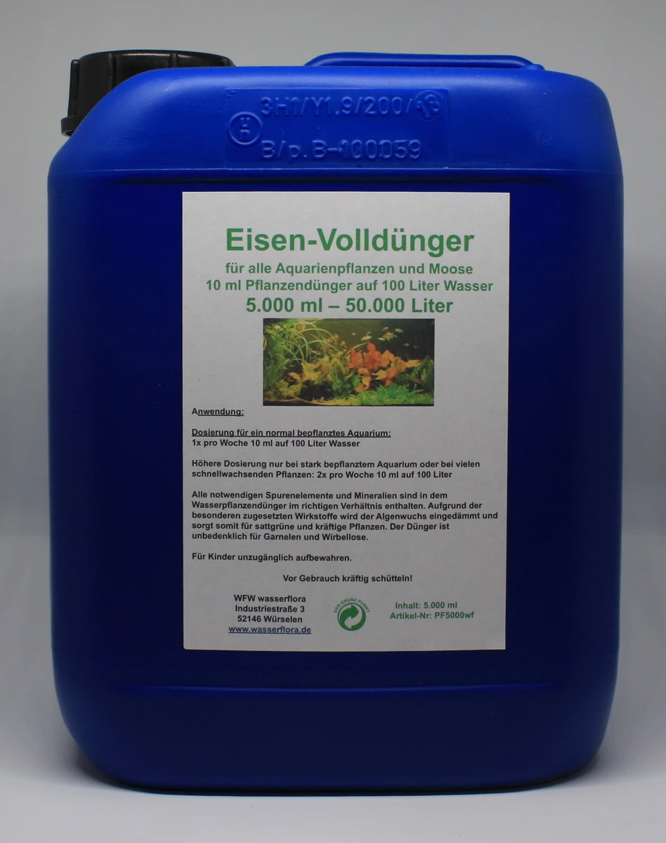 5 Liter Kanister Eisen-Volldünger Für Bis Zu 50.000 Liter Wasser 3 5 Liter Kanister Eisen-Volldünger Für Bis Zu 50.000 Liter Wasser